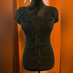 Candie's  Y2K black ruffle scrunch top Photo 1