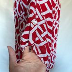 Escapada Pullover Womens Top Size XS Geometric Roll Tab Sleeve V-Neck Americana Photo 2