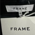 frame denim Frame High Rise Black Lamb Leather Bermuda Shorts Size 25 New Photo 9