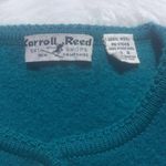 Carroll Reed 100% Wool Teal Button Down Cardigan Blue Size 8 Photo 4