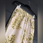 Panama Jack  Green & Cream Linen Beach Pants Wide Leg Pockets Women’s Sz XS NWT Photo 2