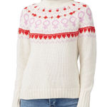 525 America  Women's Empowerment Fair Isle Sweater Ivory‎ Size M Photo 0