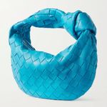 Bottega Veneta  Jodie Mini Knotted Intrecciato Leather Tote Bag in Blue Photo 6