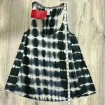 NWT Element Tank Top Evereve Black White Tie Dye Lines Shirt Lace Viscose Size M Size M Photo 9