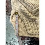 Vince . Light Tan Beige Knit Texture Boat Neck Long Sleeve Pullover Sweater Small Photo 5
