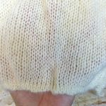 Wooden Ships Open Knit Sweater Women S M Ivory Mohair Wool Alice Elastic Hem Photo 4