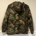 Miss London Black Label Camouflage print hooded jacket size small Photo 2