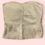 Micas Cute NWT gold metallic sweetheart neck stretchy sexy tube top Photo 0
