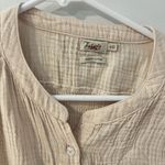 Faherty Everleigh Dream 100% Organic Cotton Gauze Shirt Top Cream Women Size M Size M Photo 4
