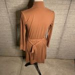 Commando  Luxury Rib Cardigan Robe Sweater‎ Ochre Brown Small Photo 6