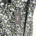 Lulus Way Too Darling Black Floral Spaghetti Straps Lined V-Neck Maxi Dress XL Photo 5