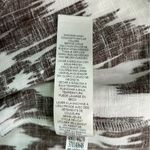 Chico's Women’s Ikat Pattern Brown & White Lightweight Linen Blazer Jacket Sz 0 Photo 8