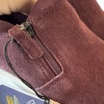 Clarks Collection Slip-On Sneakers Layton Step Burgundy Suede Women's Sz 8 NWOB Photo 14