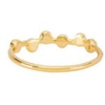 Five and Two New Scattered Opal Gold Tone Serena Stacking Ring Size 6 Photo 4