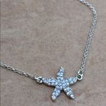 Silver Tone Crystal Starfish Anklet Ankle Bracelet Photo 0