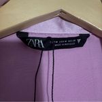 ZARA NWOT Satin Effect Short Pink Dress Size Medium Photo 10
