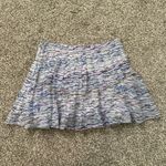 Free People  light blue multicolor a-line mini skirt size 6 Photo 2