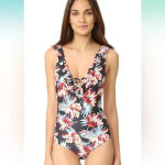 Tori Praver Swimwear Milos Floral Victoria One Piece Swimsuit Size XS Photo 11