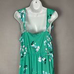 Socialite NWT Ruffle Dress Kelly Green Wrap Style Wedding Guest Asymmetrical XL Photo 6