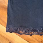 Grane Lace Trim Cami Tank Top XL Nylon Spandex V Neck Adjustable Straps Y2K Black Photo 1