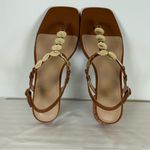 Marc Fisher New!  ‘Caylie’ Brown Sandal Coin-Chain T-Strap Women’s Size 9.5M Photo 12