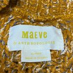 Anthropologie  Maeve Yellow Knit Short Sleeve Oversized Cardigan Sweater Vest XL Photo 3