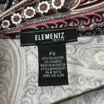 Elementz Petite Small Y2k Style Brown & Pink Paisley ALine Skirt Photo 6