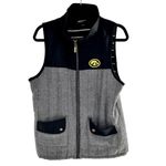 GameDay Couture Iowa Hawkeyes Herringbone Full Zip Vest Size Large Black Photo 1