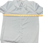Suzy Shier  Button Front Women's Blue Top Size Medium Office Career Wear Photo 9