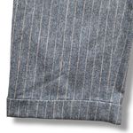 Vintage 90s Iris Singer Collection Gray Pinstripe Wool Angora Blend Pants 8 Size 30 Photo 2