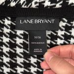 Lane Bryant Black/White Houndstooth Knit Sleeveless Sweater Dress Size 14/16 Photo 8