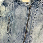 Rebecca Taylor Denim Moto Jacket Women's 2 Photo 2