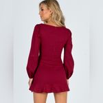 Princess Polly  The Villa Mini Dress In Burgundy Size 6 Photo 14