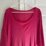 Eileen Fisher  Womens Silk 3/4 Sleeve Round Neck Blouse Top Pink Size 2X Capsule Photo 1