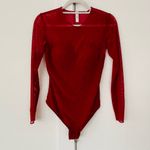Popilush red Sleeve Tummy Control Bodysuit size small Photo 3