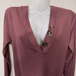 Eye Candy   Bodysuit‎ Purple Size L Snap Closure Stretch Long Sleeve Ribbed Photo 1