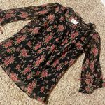 Motherhood  dressy floral maternity blouse size M Photo 0