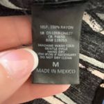 potter's pot Potter’s Pot black/cream/teal mini front tie v-neck dress. Photo 5