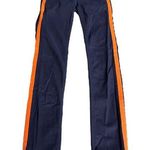 Rag and Bone Skinny Racing Stripe Jeans Navy Blue Orange Size 24 Photo 0