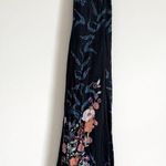 Free People Embrace It Maxi Dress Size Medium Floral Flowy Black Blue Photo 3