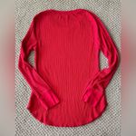 Old Navy Women’s Waffle Cotton Shirt in Red Size L Photo 3