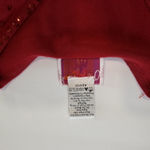 Quacker Factory  Red Sequin Poinsettia Holiday‎ Christmas Pullover Sweater LARGE Photo 8