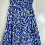 ZARA Blue and White Floral A-Line SkirtA0458 Photo 0