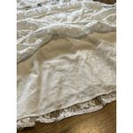 Hello Molly Lace Strapless Puffy Shoulder Ruffle Mini Dress Size M US 6 Peasant Photo 8