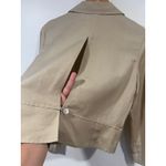 Talbots  Women’s  Minimalist Linen Summer Blazer 4 Khaki Photo 4