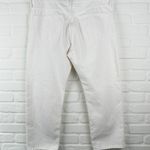 AGOLDE Parker Straight Leg Crop Jeans Finished Hem Milkshake White Size 32 Photo 2