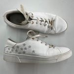 Ted Baker Sneakers Womens 10 White Adial Embroidered Floral Daisy Shoes Lace Up Photo 0