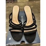 Cole Haan Women's Adella Heeled Sandal Black Suede Size 8.5 Strappy Photo 1