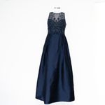 Adrianna Papell Adrianna Pappel - Beaded Bodice Combo Taffeta Long Dress Photo 1