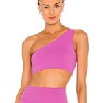 Set Active  X Revolve Ribbed One Shoulder Sports Bra in Petal Women’s Size Medium Photo 0